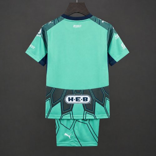 26/27 Kids Rayados Monterrey Goalkeeer 2 Green Jersey
