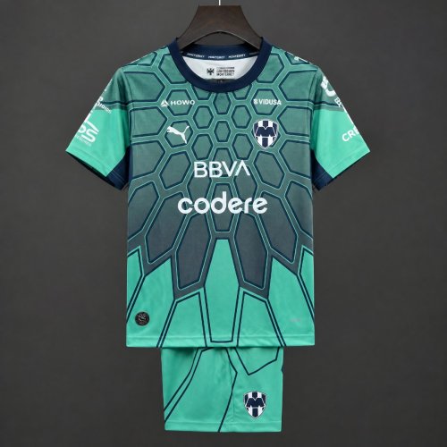 26/27 Kids Rayados Monterrey Goalkeeer 2 Green Jersey