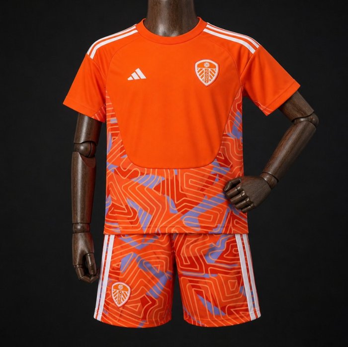 26/27 Kids Leeds United Goalkeeper 4 Orange Jersey