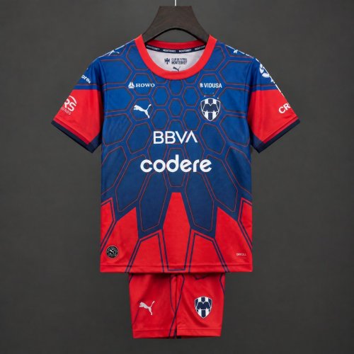 26/27 Kids Rayados Monterrey Goalkeeer Red Jersey