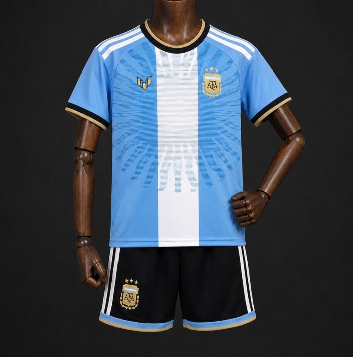 2026 Kids Argentina MESSI Tribute Blue Jersey