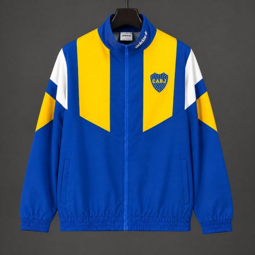 26/27  Boca Juniors EQT Blue Full Zipper Windbreaker