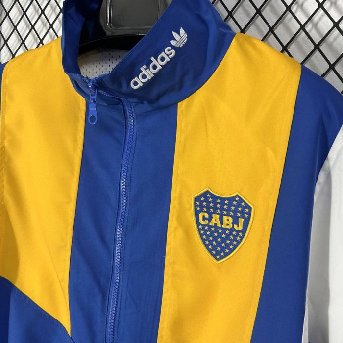 26/27  Boca Juniors EQT Blue Full Zipper Windbreaker