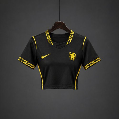 26/27 Chelsea Away Black Women Crop Jersey