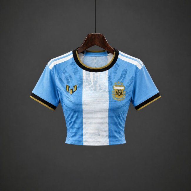 2026 Argentina MESSI Tribute Women Crop Jersey