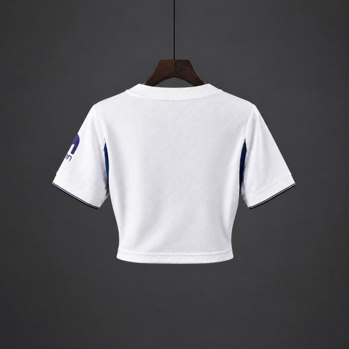 26/27 Tottenham Hotspur Home White Women Crop Jersey