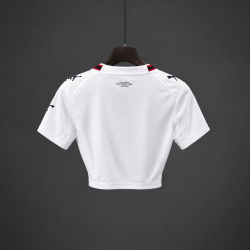 26/27 AC Milan Away White Women Crop Jersey