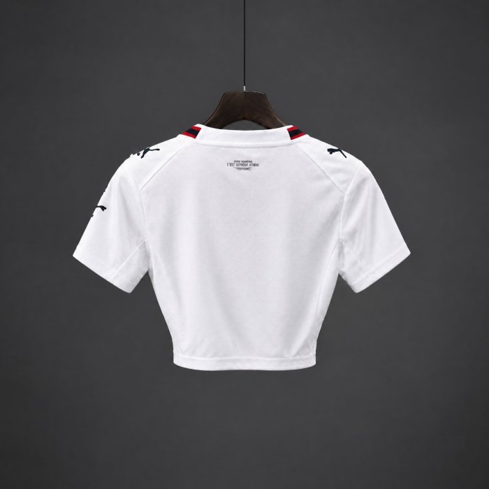 26/27 AC Milan Away White Women Crop Jersey