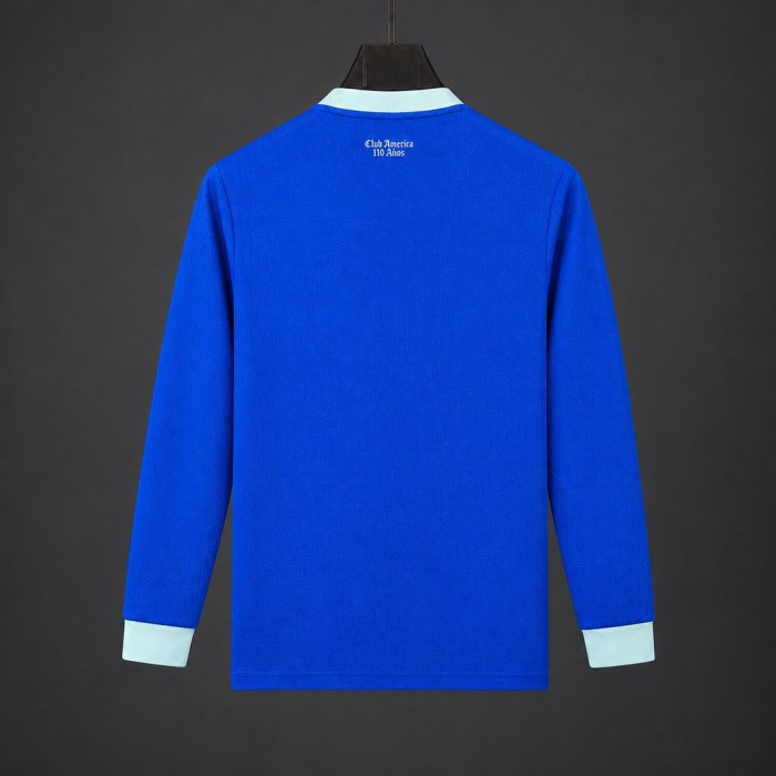 26/27 Club America 110 Years Anniversary Goalkeeper Long Sleeve Blue Jersey