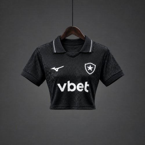 26/27 Botafogo Away Black Women Crop Jersey
