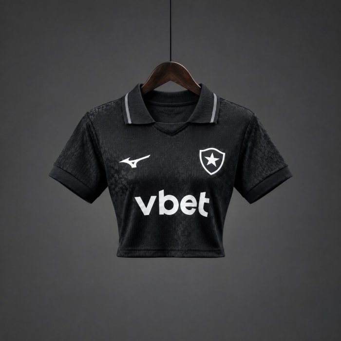 26/27 Botafogo Away Black Women Crop Jersey