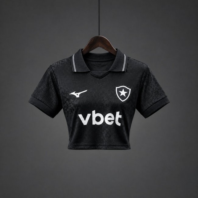 26/27 Botafogo Away Black Women Crop Jersey
