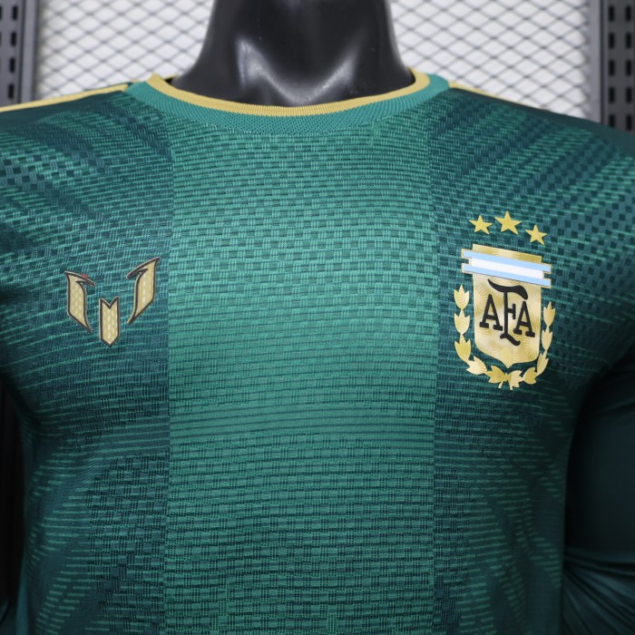Player Version 26/27 Argentina Green Long Sleeve Jersey