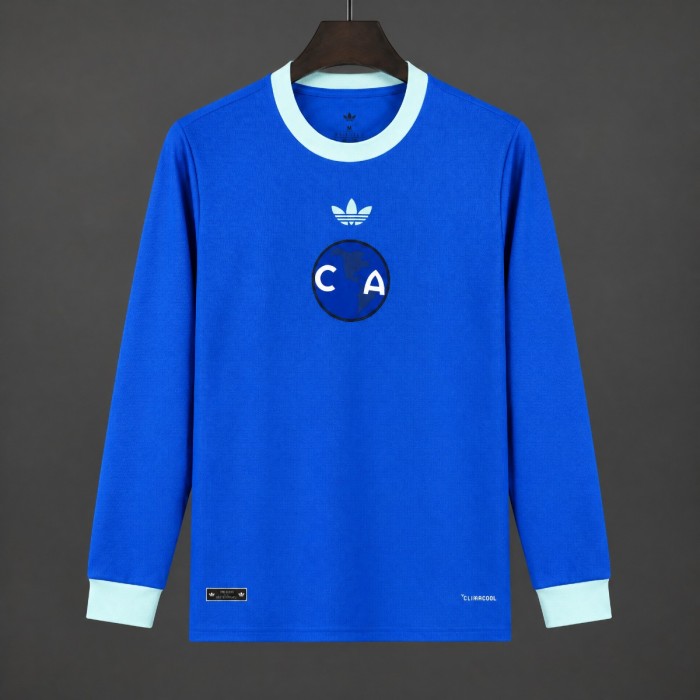 26/27 Club America 110 Years Anniversary Goalkeeper Long Sleeve Blue Jersey