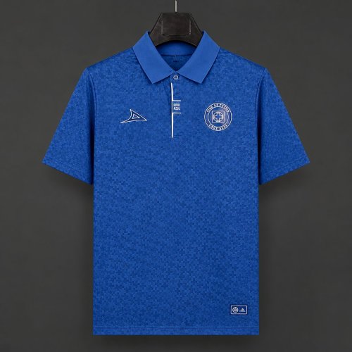 26/27 Cruz Azul Travel Navy Blue Polo Jersey