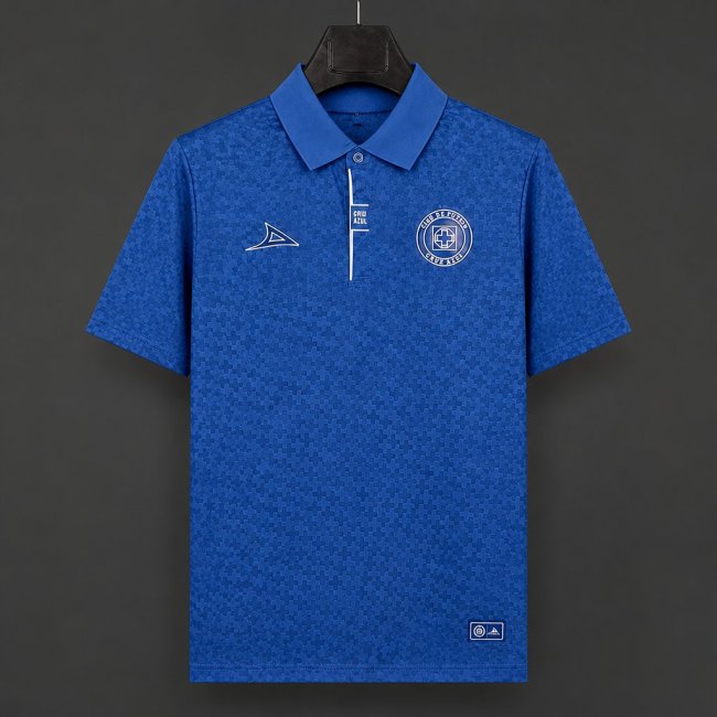 26/27 Cruz Azul Travel Navy Blue Polo Jersey