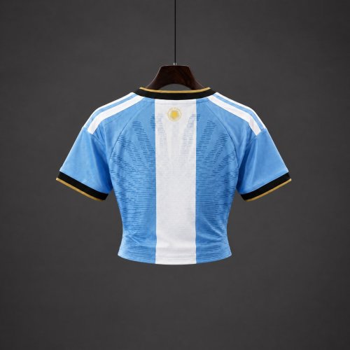 2026 Argentina MESSI Tribute Women Crop Jersey