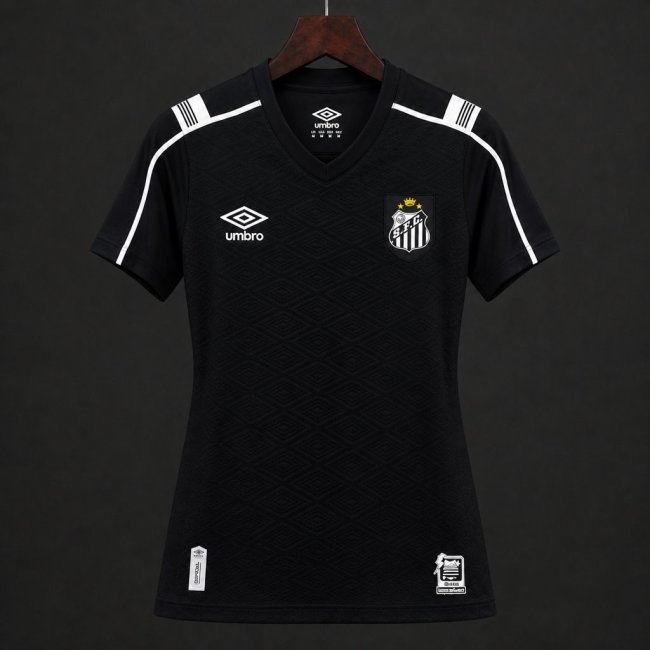 2026 Women Santos Third Black Jersey
