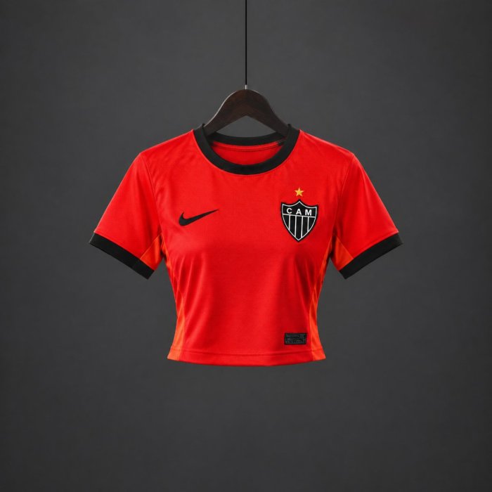 26/27 Atletico Mineiro Third Red Women Crop Jersey