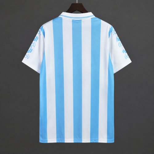 Retro 92/94 Atletico Tucuman Home White/Blue Stripes Jersey