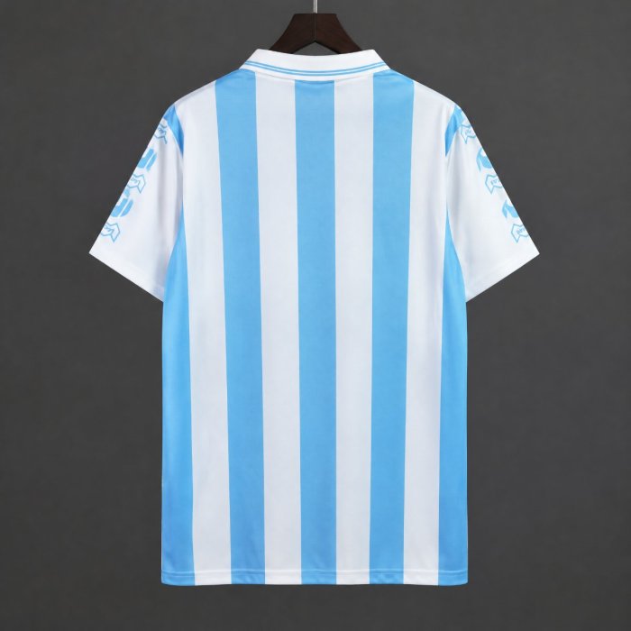 Retro 92/94 Atletico Tucuman Home White/Blue Stripes Jersey