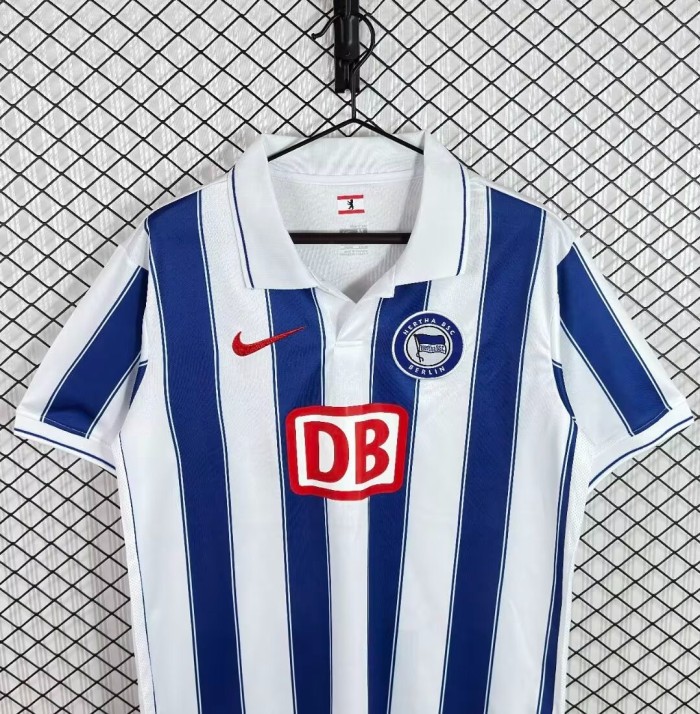 Retro 08/09 Hertha BSC Home White Blue Jersey