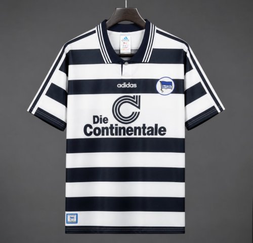 Retro 97/98 Hertha BSC Away White Dark Navy Jersey