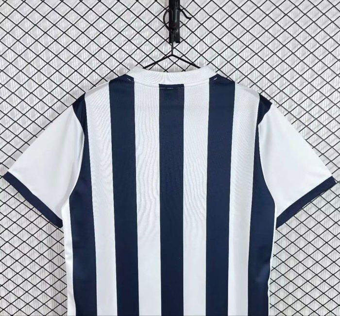 Retro 02/03 West Bromwich Albion Home White Stripes Jersey