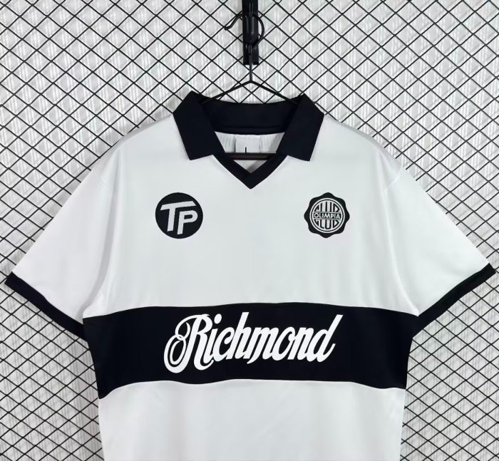 Retro 85/86 Club Olimpia Home White Jersey