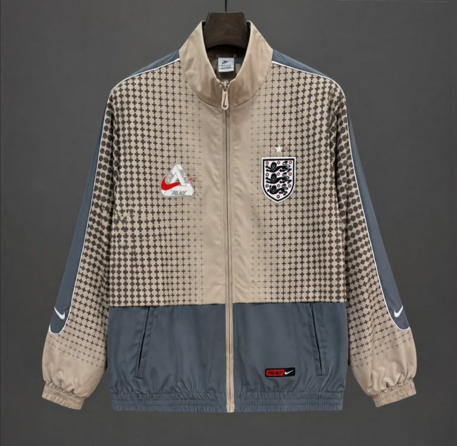 2026 England x Palace Training Khaki Grey Track Jacket
