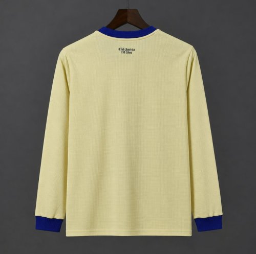 26/27 Club America Third Light Yellow 110Th Anniversary Long Sleeve Jersey