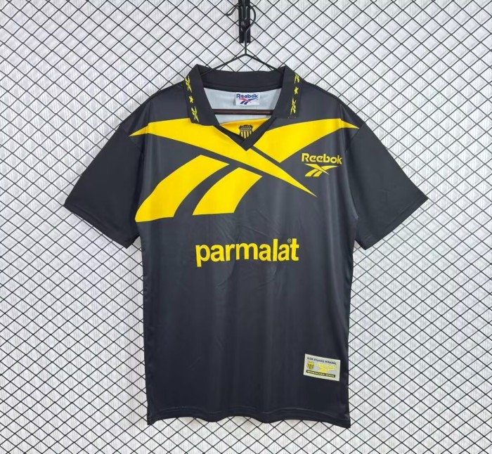 Retro 97/98 Atletico Penarol Away Black Yellow Jersey