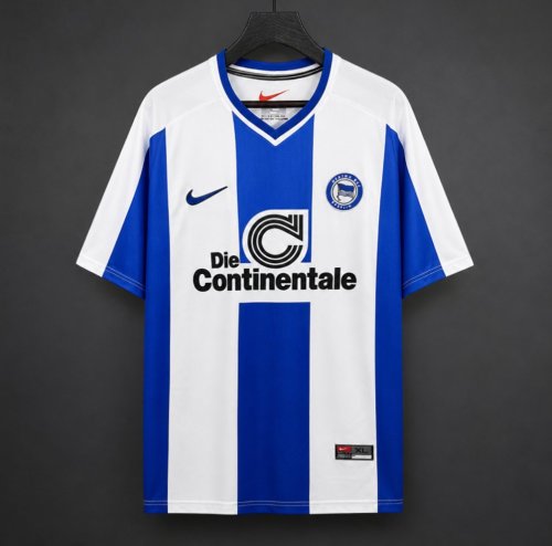 Retro 99/00 Hertha BSC Home White Blue Jersey