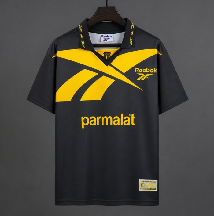 Retro 97/98 Atletico Penarol Away Black Yellow Jersey