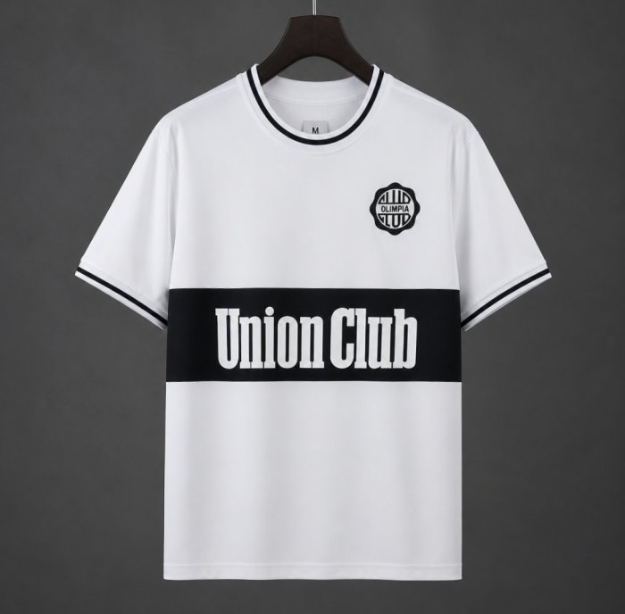 Retro 84/85 Club Olimpia Home White Jersey