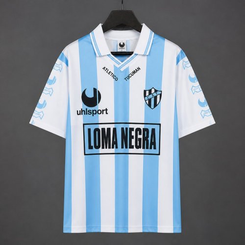 Retro 92/94 Atletico Tucuman Home White/Blue Stripes Jersey
