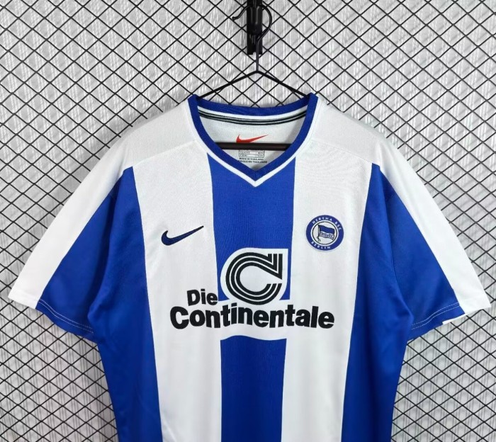Retro 99/00 Hertha BSC Home White Blue Jersey