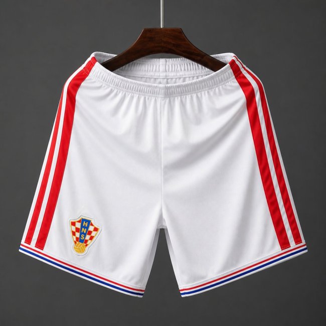 26/27 Croatia Home White Shorts