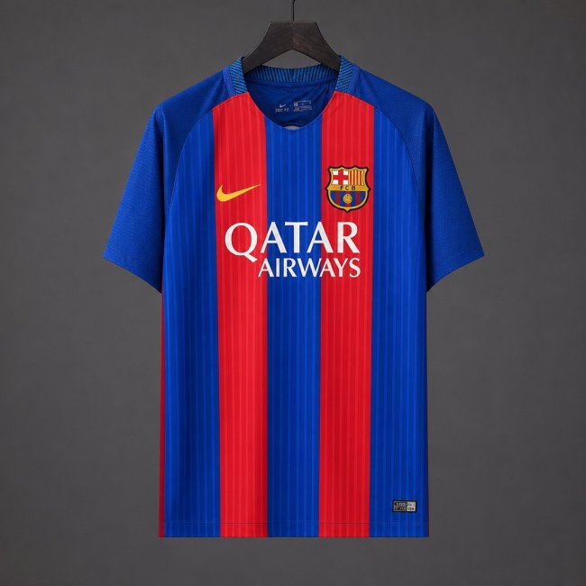 Retro 16/17 Barcelona Home Blue Jersey