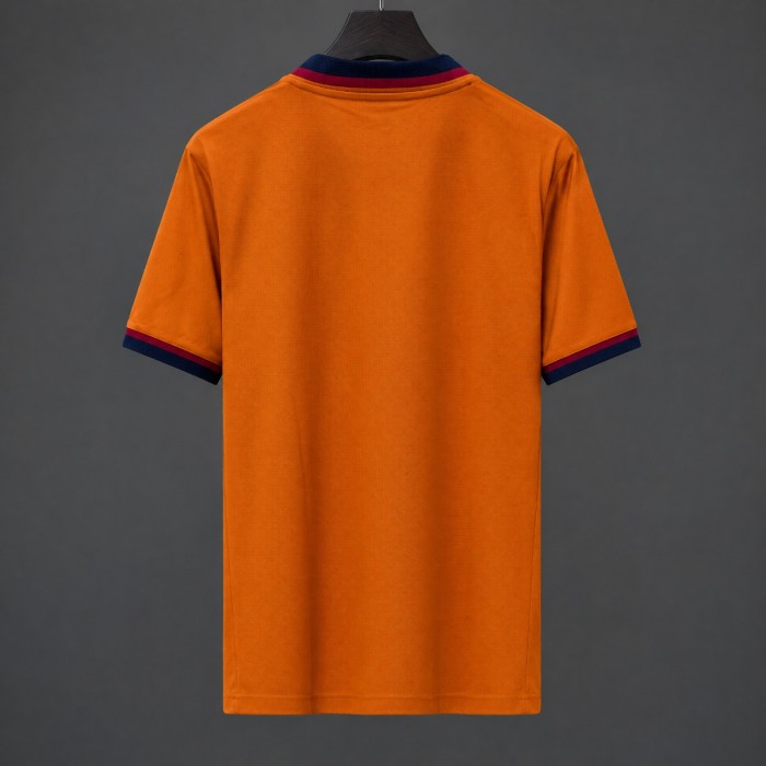 Retro 98/99 Barcelona Away Orange Jersey
