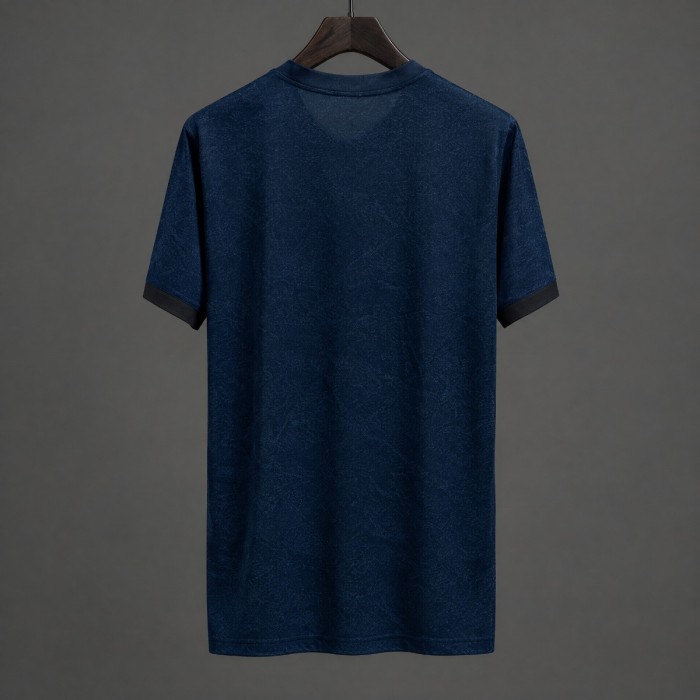 Retro 19/20 Real Madrid Away Navy Blue  Jersey