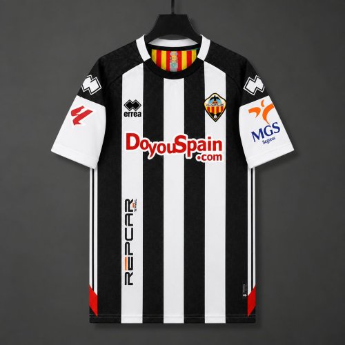 26/27 Castellon Home White/Black Jersey