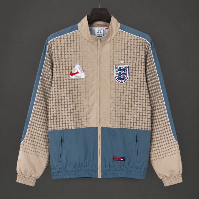 2026 England Palace Khaki Brown Full Zipper Jacket