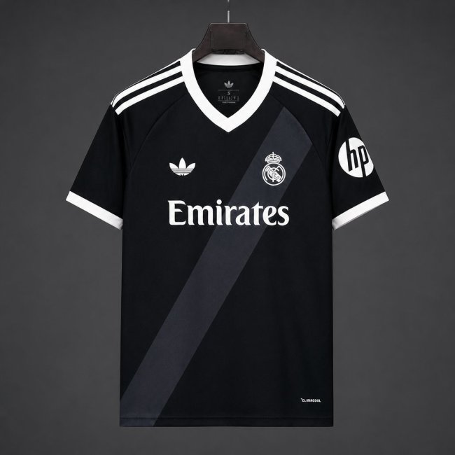 27/28 Real Madrid Away Black Jersey