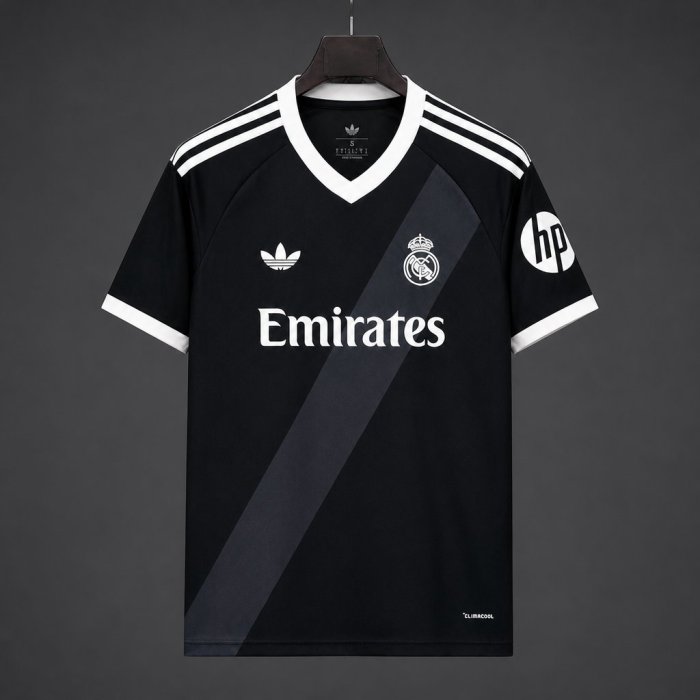 27/28 Real Madrid Away Black Jersey