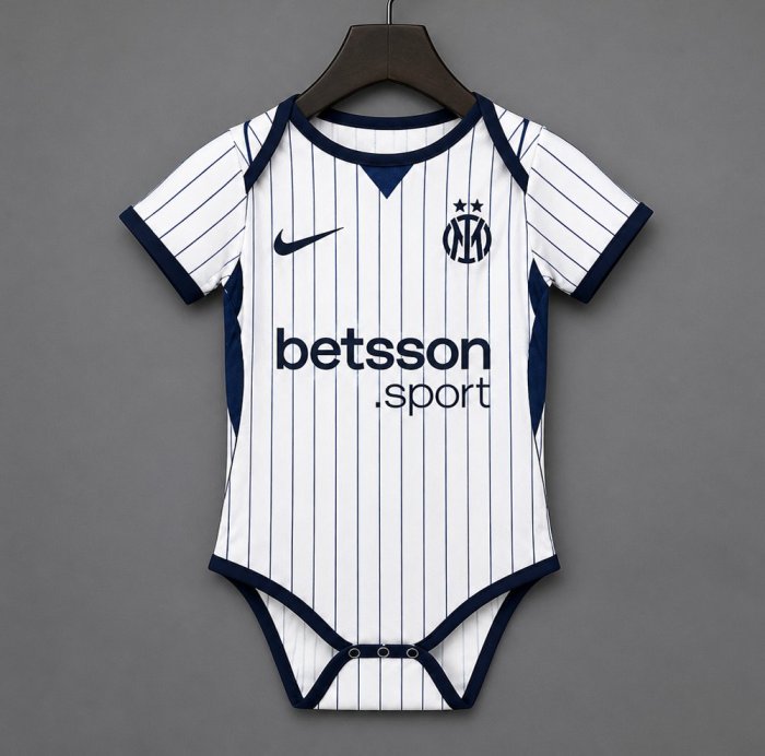 26/27 Inter Milan Away White Baby Romper Jersey