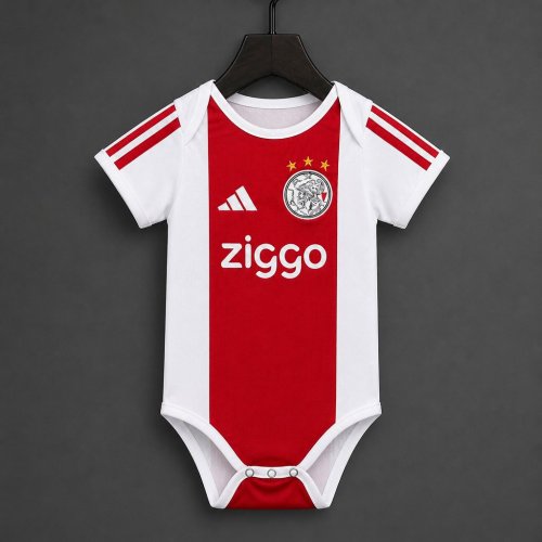 26/27 Ajax Home Baby Romper Jersey