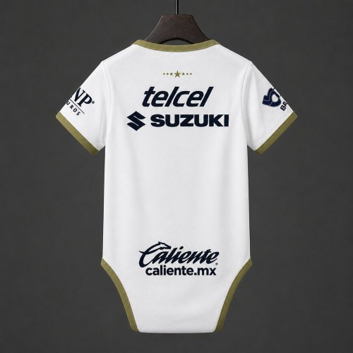 26/27 Pumas UNAM Away White Baby Romper Jersey