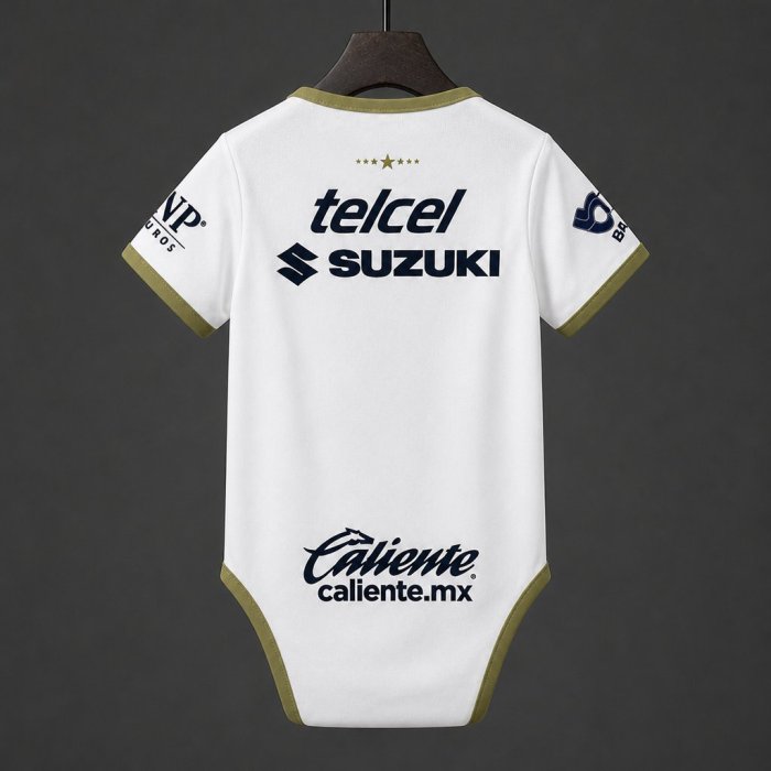 26/27 Pumas UNAM Away White Baby Romper Jersey