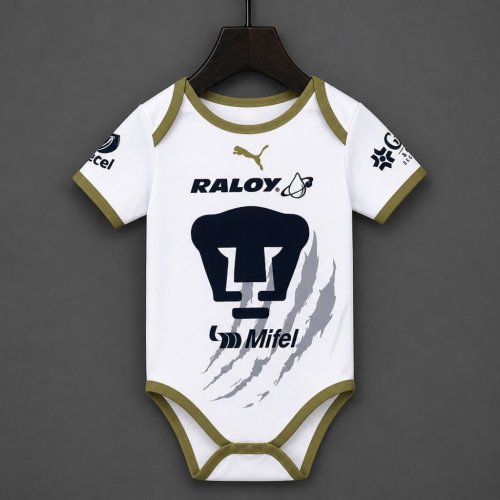 26/27 Pumas UNAM Away White Baby Romper Jersey